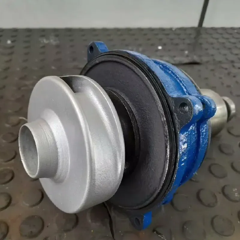Rotor novo de alumínio instalado na bomba recuperada